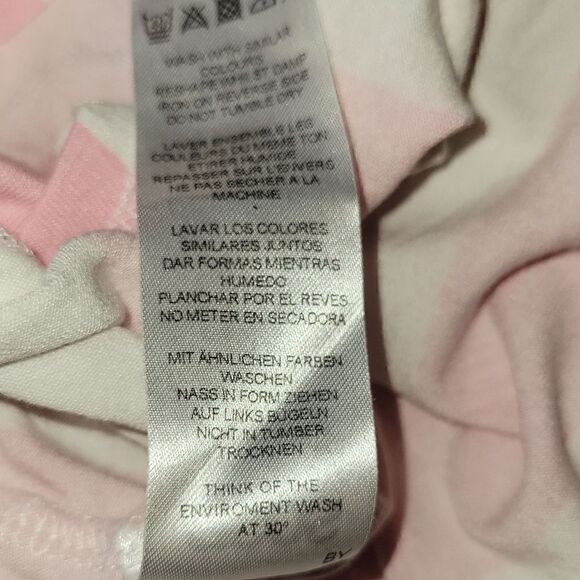 ASOS Pink White Stripe Cabana Candy Stripe Off Shoulder Short Sleeve Dress 8 - Picture 12 of 12